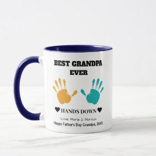 Caneca Melhor Avô Alguma Vez Mãos Para Baixo Dia de os pa