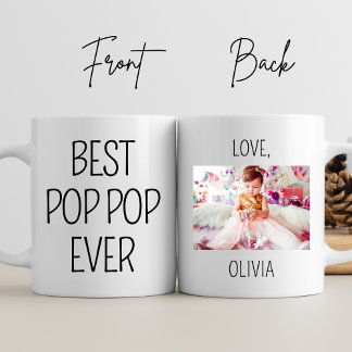 Caneca Melhor Avô de Fotografia Personalizada do Pop