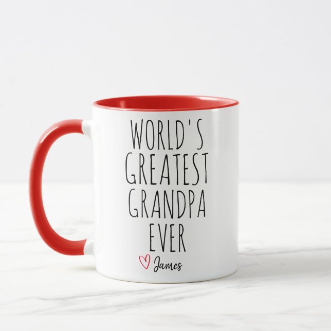 Caneca Melhor Avô do Mundo Ever  Presente Personalizado p (Esquerda)