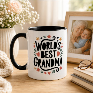 Caneca Melhor Avó do Mundo Foto Dia dos Avós
