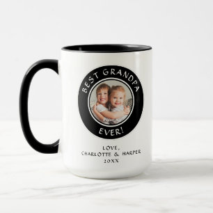 Caneca Melhor Avô do Mundo Foto Personalizada Moderna Div