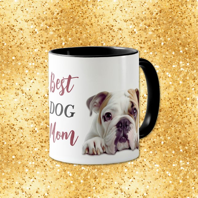 Caneca Melhor Buldogue Mãe (Criador carregado)