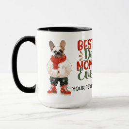 Caneca Melhor Cachorro Mãe Alguma Vez Frita Natal Persona