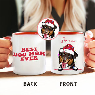 Caneca Melhor Cachorro Mãe Nunca Cachorro Personalizado D