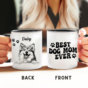Caneca Melhor Cachorro Mãe Nunca Pomsky Cachorro Personal