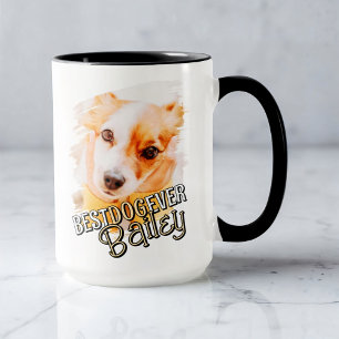 Caneca Melhor Cão Alguma Vez Legal Foto De Cão De Pet Gru