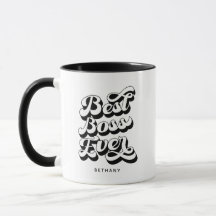Melhor Chefe Alguma Vez Personalizado Nome Mug