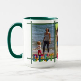 Caneca Melhor Colagem de Fotografias de Mãe Nunca Persona