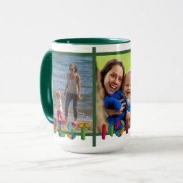 Caneca Melhor Colagem de Fotografias de Mãe Nunca Persona