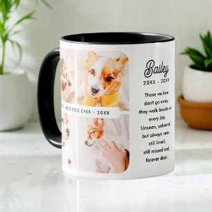 Caneca Melhor Colagem de Fotos Moderna Memorial Pet