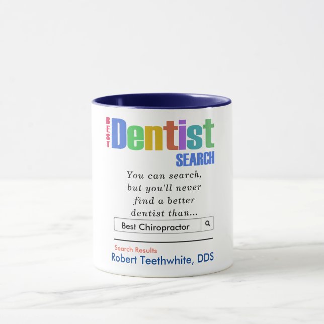 Caneca Melhor Dentista Engraçado (Centro)