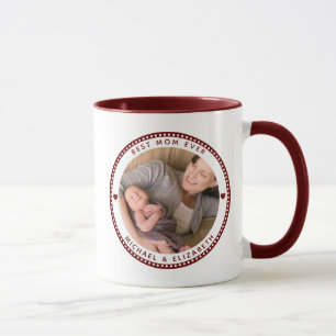 Caneca Melhor Dia de as mães De Mãe Duas Colagens De Fo