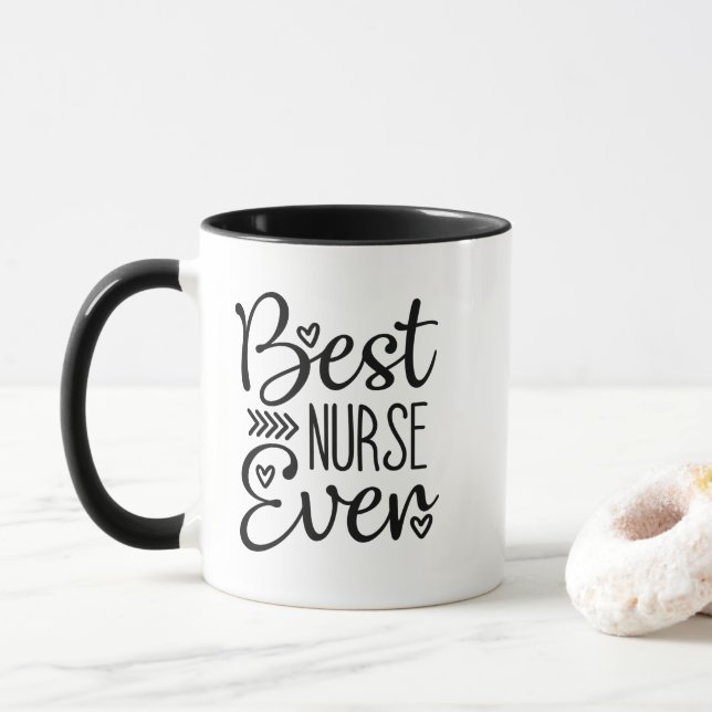 Caneca Melhor Enfermeira de Todos os Tempos (Com Donut)