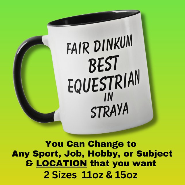 Caneca Melhor EQUESTRE de verdade em Straya  (Criador carregado)