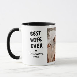 Caneca Melhor Esposa do Mundo 2-Foto Mensagem Personaliza