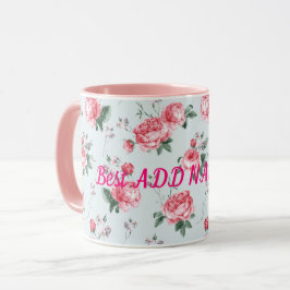 Caneca Melhor Floral Moderno Elegante