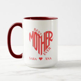 Caneca Melhor Foto do Coração de Mãe Nunca - Presente Per