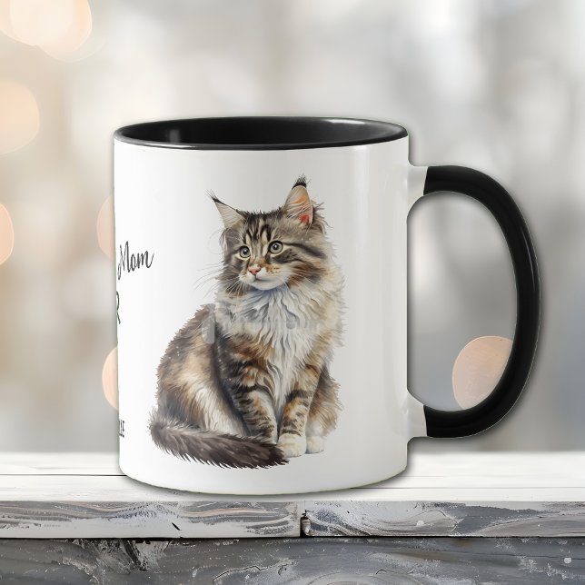 Caneca Melhor Gato Da Floresta Norueguesa Mãe De Mug (Criador carregado)
