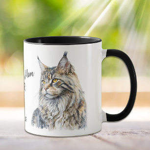 Caneca Melhor Gato De Maine Mãe De Mug