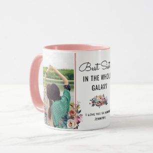 Caneca Melhor Irmã na Galáxia, Sis Birthday, Foto para 