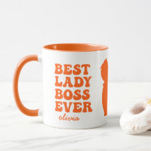 Melhor Lady Boss Alguma Vez - Nome Personalizado L