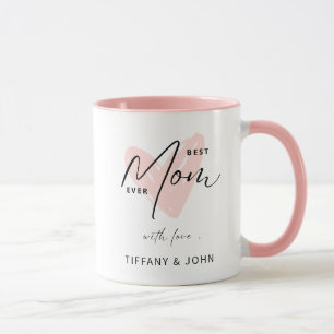 Caneca Melhor Mãe Alguma Vez Cor-de-Rosa Mensagem Bonita