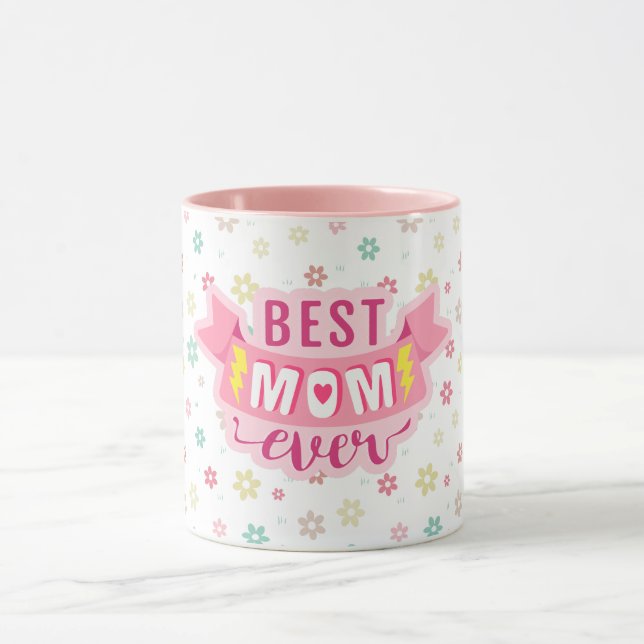 Caneca Melhor Mãe Alguma Vez Mãe Dando Flora (Centro)