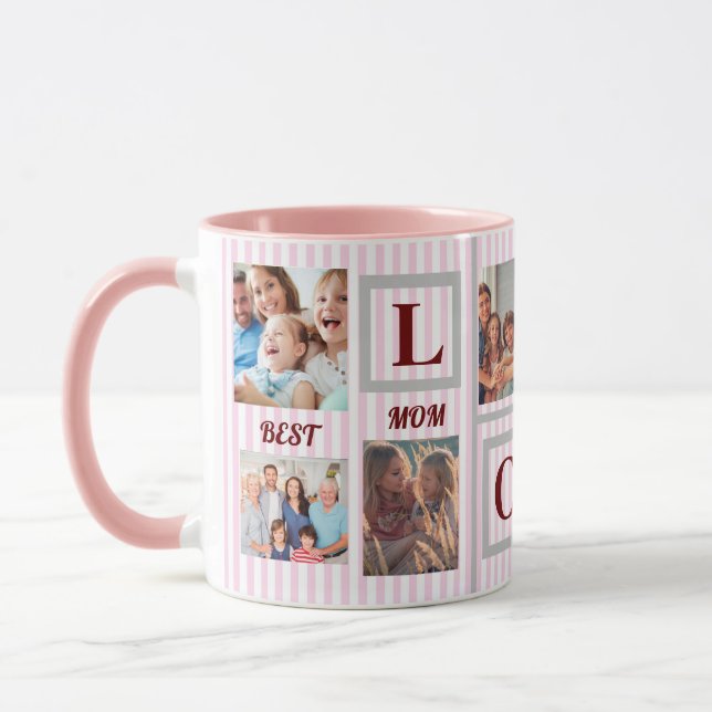 Caneca Melhor Mãe AMOR Foto Personalizada Café (Esquerda)