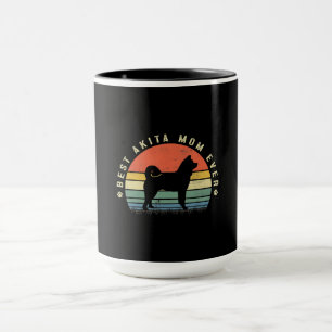 Caneca Melhor mãe de akita   presentes engraçados para 