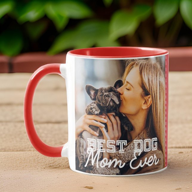 Caneca Melhor Mãe de Cachorro Alguma Vez Personalizada Fo (Criador carregado)