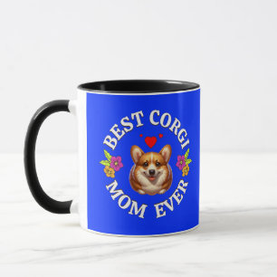 Caneca Melhor Mãe de Corgi, Presente para Amantes de Cach