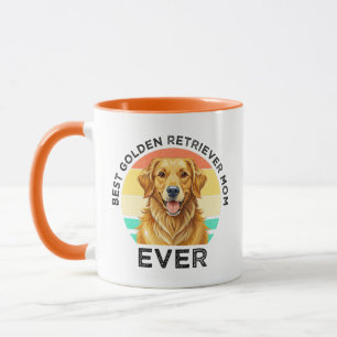 Caneca Melhor Mãe de Golden Retriever de Todos os Tempos