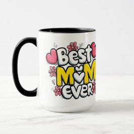 Caneca Melhor Mãe de Sempre - Estilo de Portalha Kawaii c