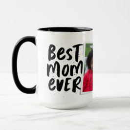 Caneca Melhor mãe de todos os tempos foto moderna preto b