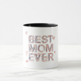 Caneca Melhor Mãe de Todos os Tempos Vidro 3D Design | Pr