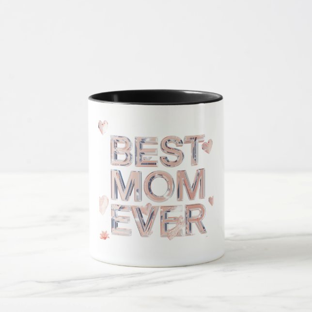 Caneca Melhor Mãe de Todos os Tempos Vidro 3D Design | Pr (Centro)