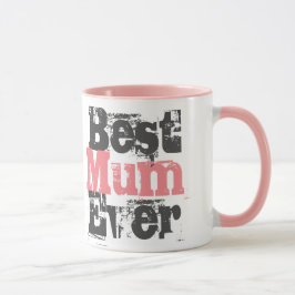 Caneca Melhor Mãe do mundo em cor-de-rosa - Mug de café c