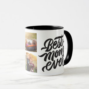Caneca Melhor Mãe já Personalizada 6 Colagem de Fotos
