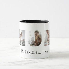 Caneca Melhor Mãe Moderna, 3 Fotos Colagem Branca