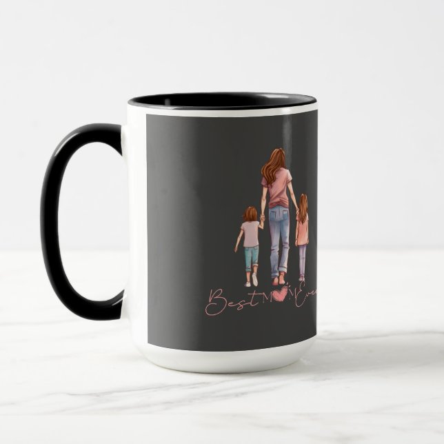 Caneca Melhor Mãe Nunca | DIA DE AS MÃES | Vida da mãe |  (Esquerda)