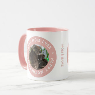 Caneca Melhor Mãe Nunca Selo De Aprovação Foto Rosa