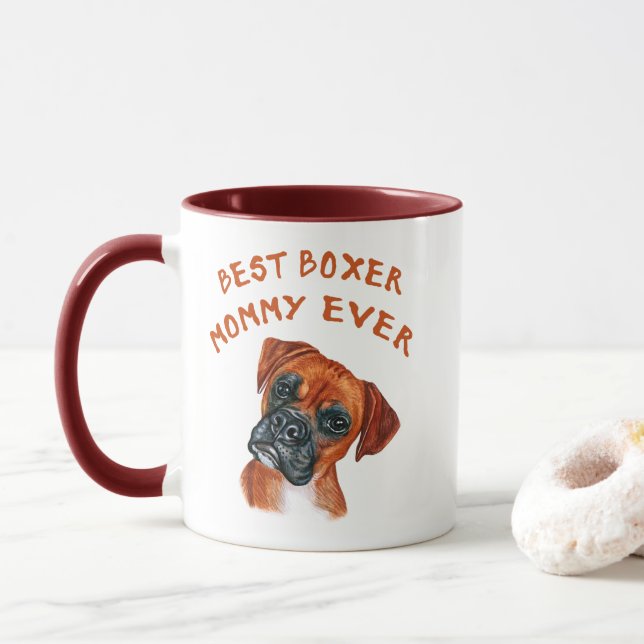 Caneca Melhor mamãe Boxer de sempre (Com Donut)
