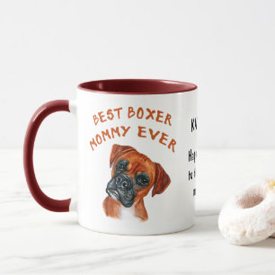 Caneca Melhor mamãe Boxer já personalizada