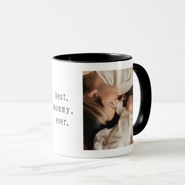 Caneca Melhor Mamãe do Mundo Com Duas Fotos (Frente Esquerda)