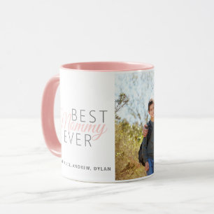 Caneca Melhor Mamãe Rosa Esbranquiçada Personalizada Ever