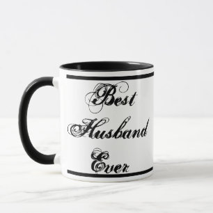 Caneca Melhor Marido Nunca Preto Escrito White Mug