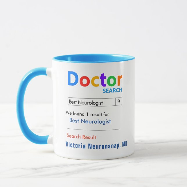 Caneca Melhor Neurologista Personalizado Engraçado (Esquerda)