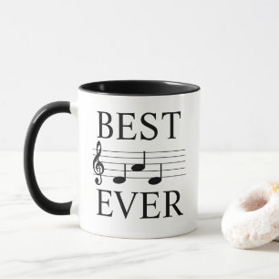 Caneca Melhor Pai Alguma Vez Musical Notes Trek Clef