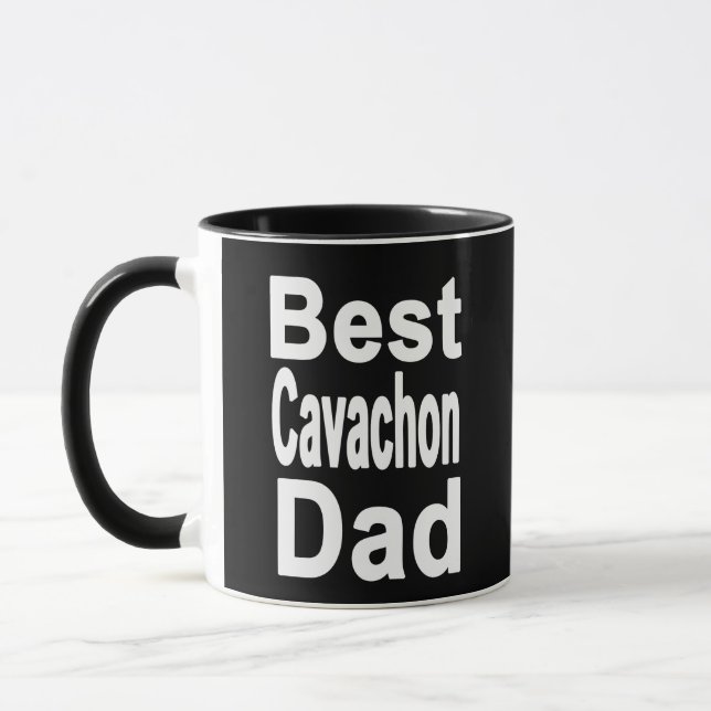 Caneca Melhor Pai Cavachon Mug (Esquerda)