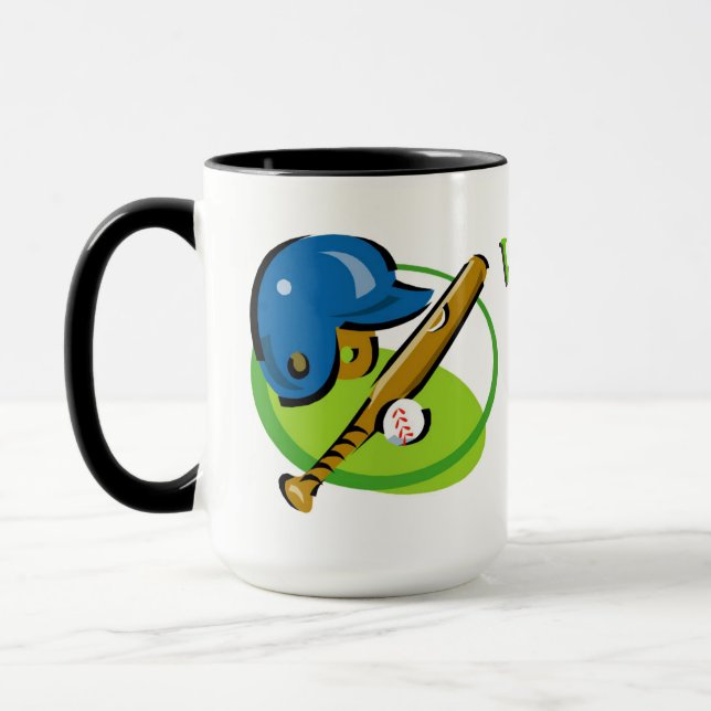 Caneca Melhor Pai de Beisebol do Mundo (Esquerda)